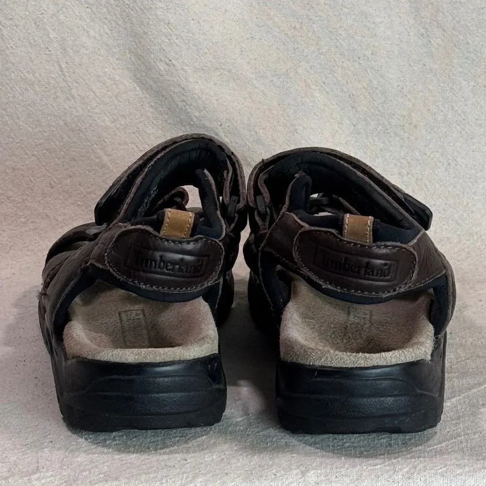 Timberland Sandal Open Toe Hook and Loop Leather Mens Size 10M